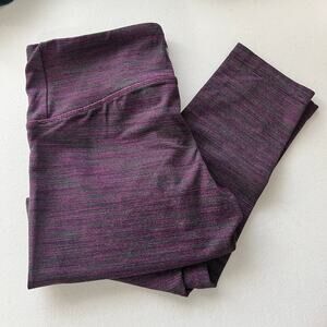 Tuff Athletics Stretch Legging Multi color Size S Purple Gray